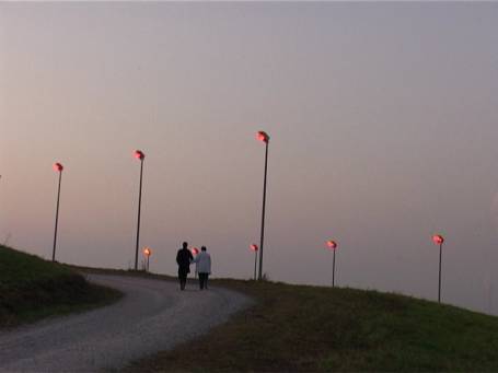 Moers : Halde Rheinpreussen, Leuchtmasten